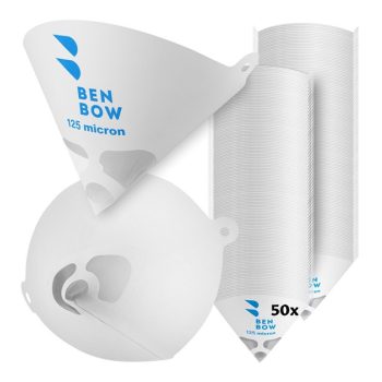 Lakkszűrő papír nylon szitával 125mikronos 50db