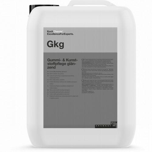 Koch Chemie GKG Gummi-Kunststoffpflege Glänzend fényes kültéri gumi és műanyagápoló 10 liter