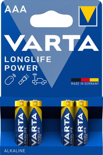 VARTA LONGLIFE POWER mikro/ AAA/ LR03 elem BL4 - 4903 (4 db/csomag)