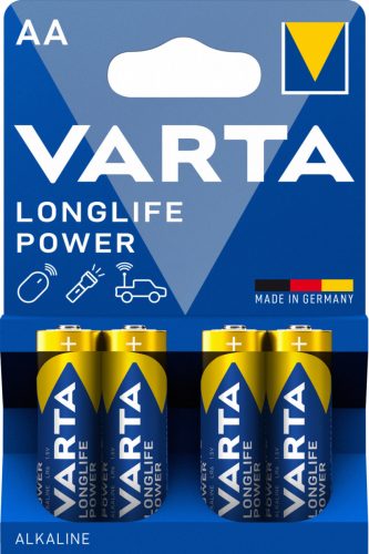 VARTA LONGLIFE POWER ceruza/ AA/ LR06 elem BL4- 4906 (4 db/csomag)