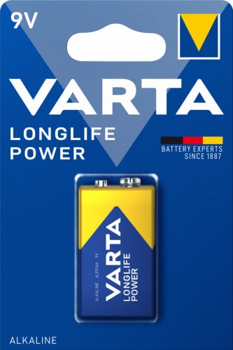 VARTA LONGLIFE POWER 9 V-os/ E/ 6LR61 elem BL1 - 4922 (1 db/csomag)