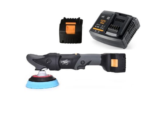 ShineMate EB251-6 akkumulátoros rotációs polírozógép komplett szett (gép+akkutöltő+2db akku)