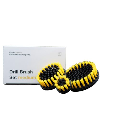 Koch Chemie Drill Brush Set medium - közepes keménységű kárpitkefe készlet