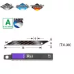 TAJIMA CB39RB Tördelhető penge 9mm széles 10db fekete 30°-os Tajima