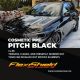 FlexiShield  PPF:COLORED PITCH BLACK CL-02 magasfényű fekete színes PPF bevonatos öngyógyuló karosszérivédő fólia méterre vágva