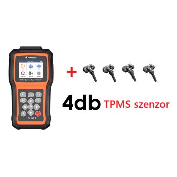   FOXWELL T2000WF TPMS autódiagnosztika és guminyomásérzékelő klónozó és programozó eszköz + 4 db guminyomásérzékelő szenzor szett