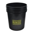 Work Stuff Rinse - fekete mosóvödör sárga ülepítő ráccsal 20liter 