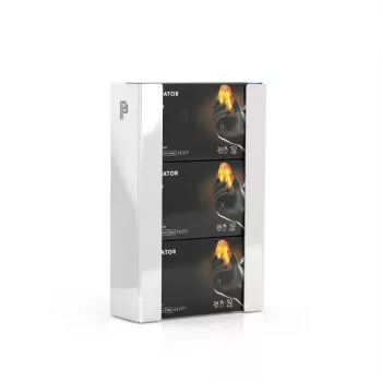  Poka Premium WRN_M_W kesztyűtartó 3 doboz kesztyű részére fényes fehér festéssel