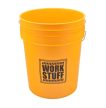 Work Stuff Wash - sárga mosóvödör fekete ülepítő ráccsal 20liter 