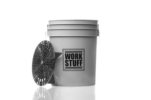 Work Stuff Wheels mosóvödör szürke + fekete ülepítő rács 