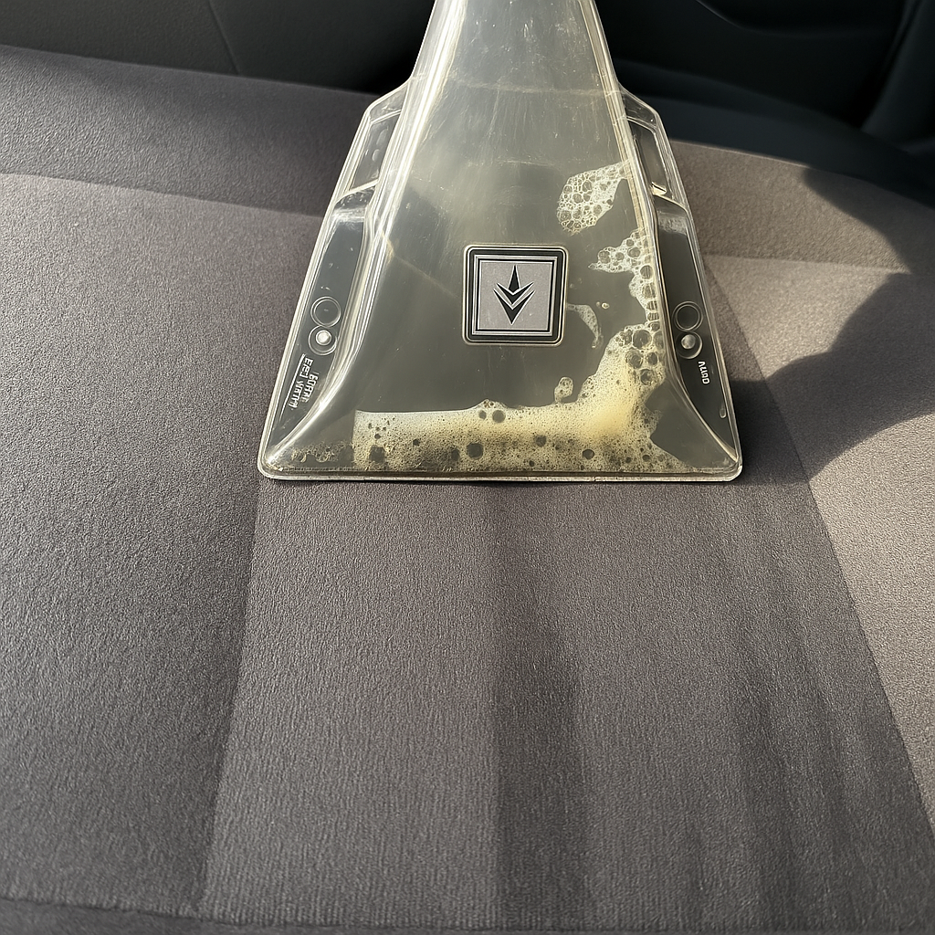 Autó nedves kárpit tisztítása